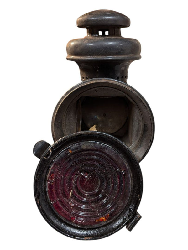 Antique Model T Headlight/Rear Light (red glass)