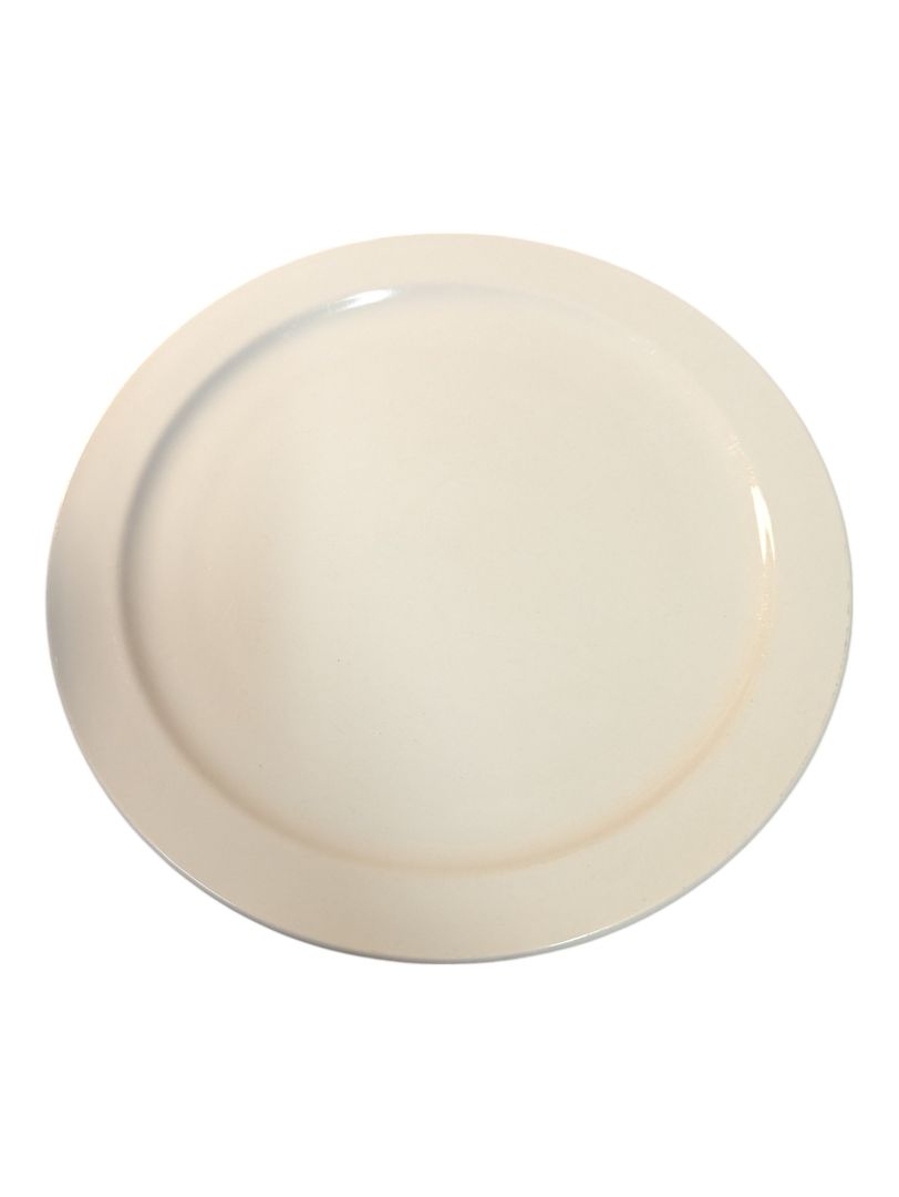 Set of 14 White Ceramic Plates