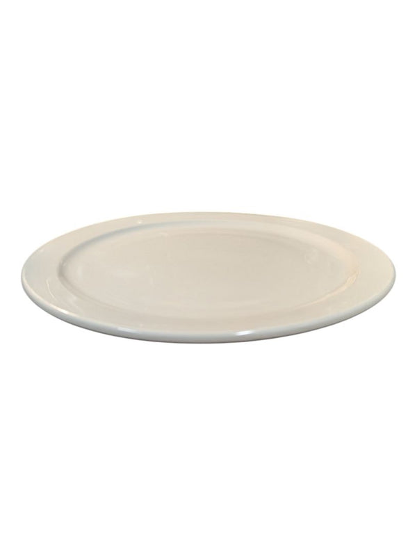 Set of 14 White Ceramic Plates