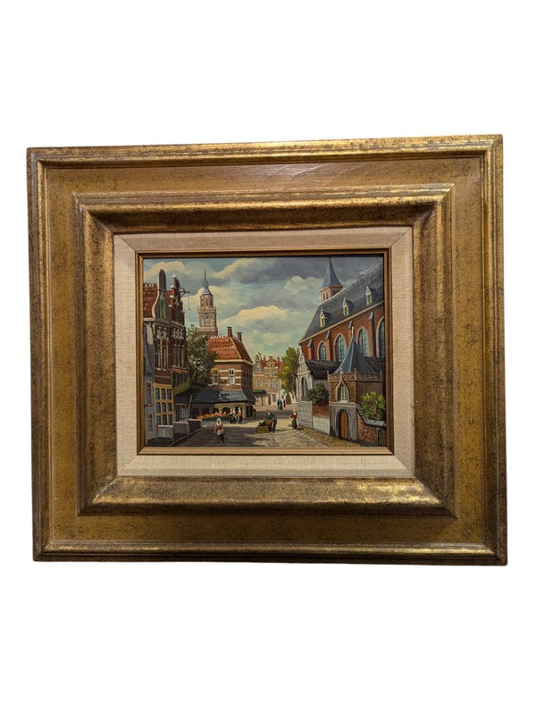 Painting of a Belguim Village 16" x 18" (P)