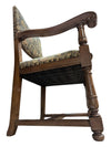 Circa 1850s, Handcrafted Louis 14th Needle Point Tapestry Chair