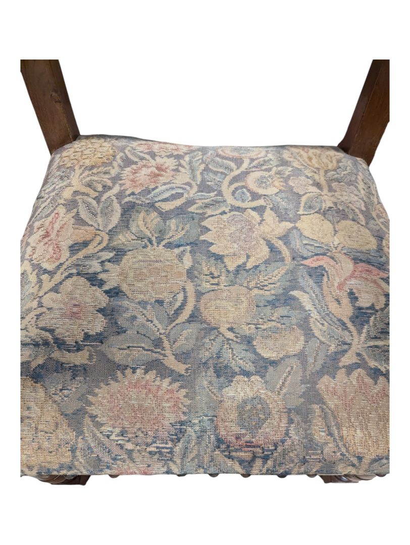 Circa 1850s, Handcrafted Louis 14th Needle Point Tapestry Chair