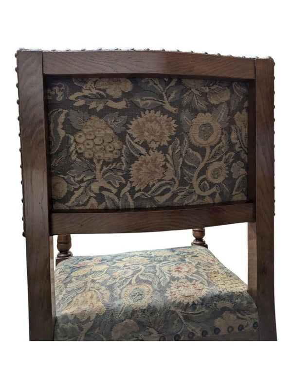 Circa 1850s, Handcrafted Louis 14th Needle Point Tapestry Chair