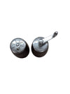 Wood barrel salt and pepper shakers