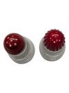 Hazel Atlas Red salt and pepper shakers