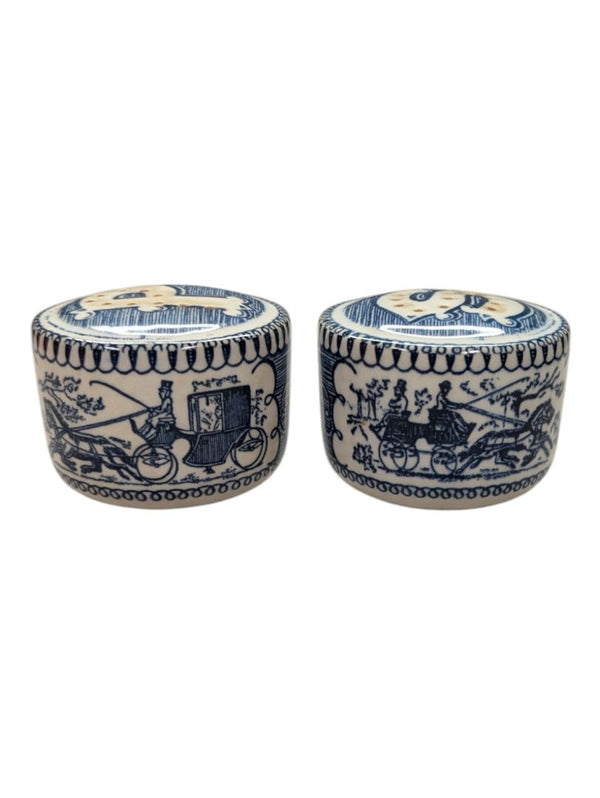 Delft Blue salt and pepper shakers
