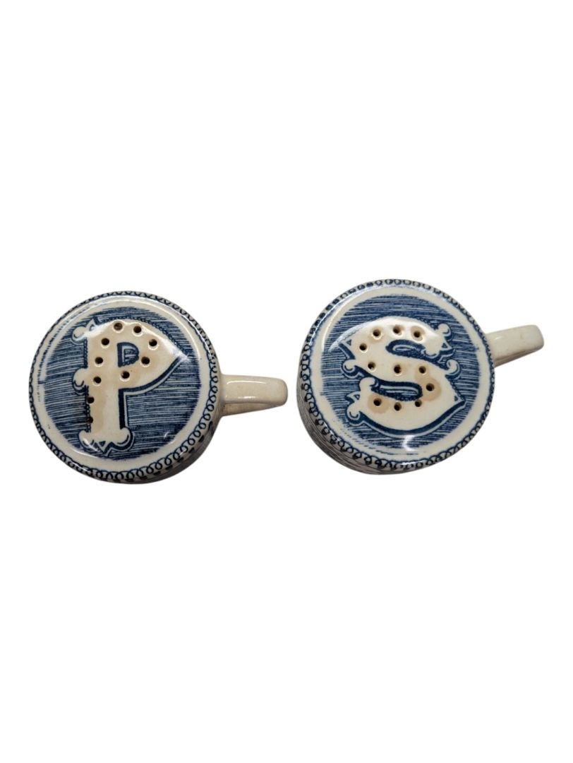 Delft Blue salt and pepper shakers