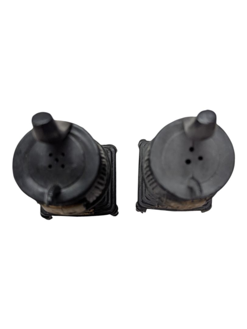 Woodstove salt and pepper shakers