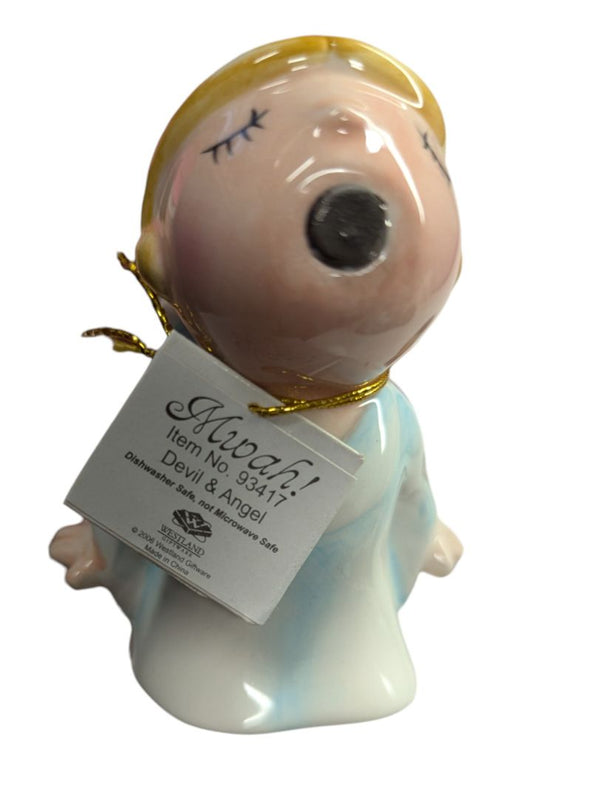 "Mwah Devil and Angel" salt and pepper shakers