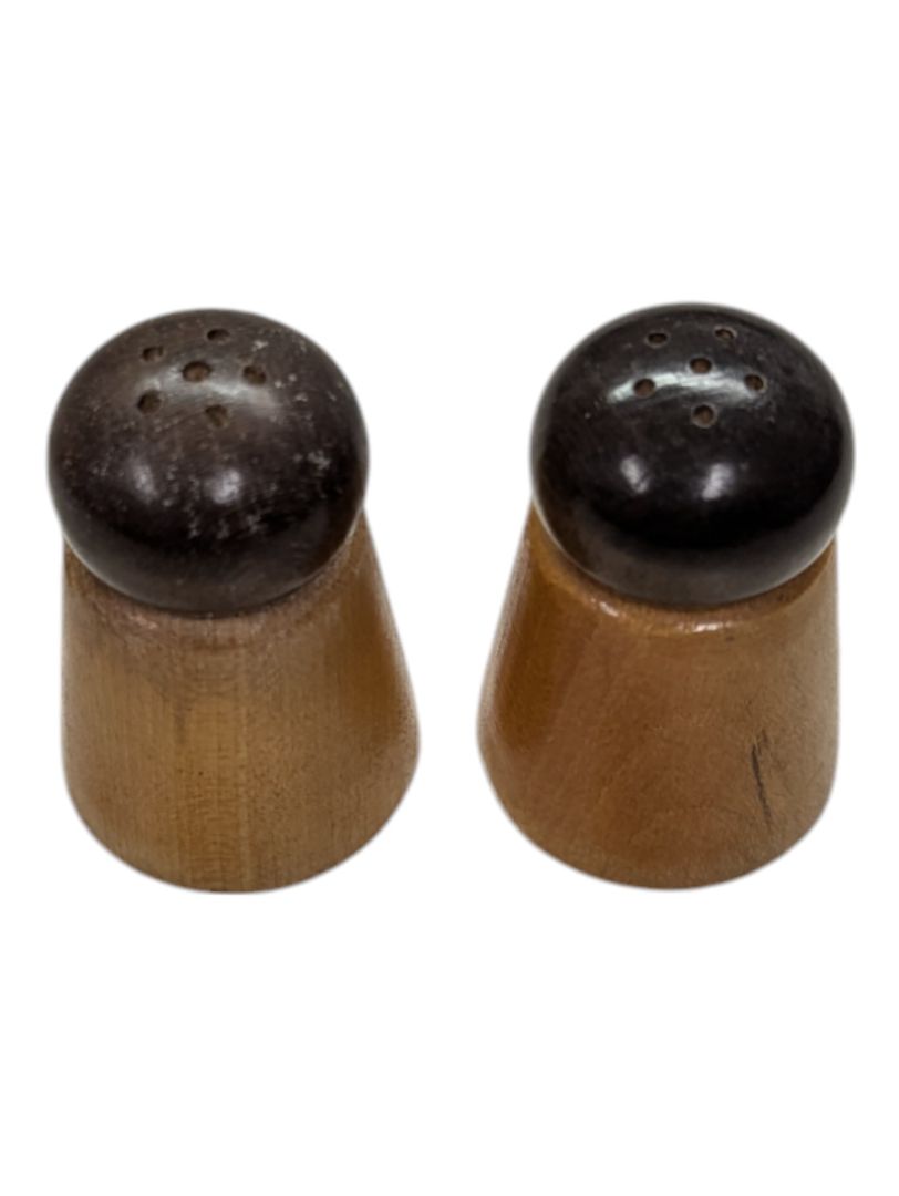 Simple Wooden salt and pepper shakers