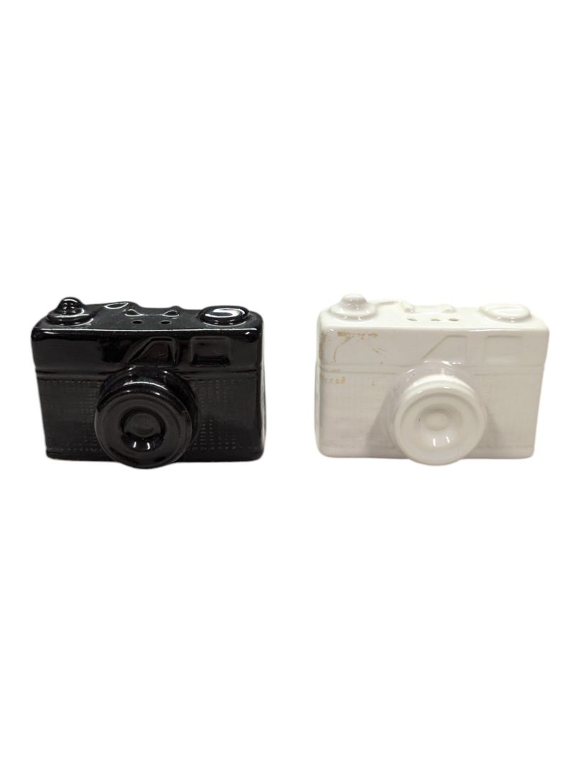 Camera salt and pepper shakers