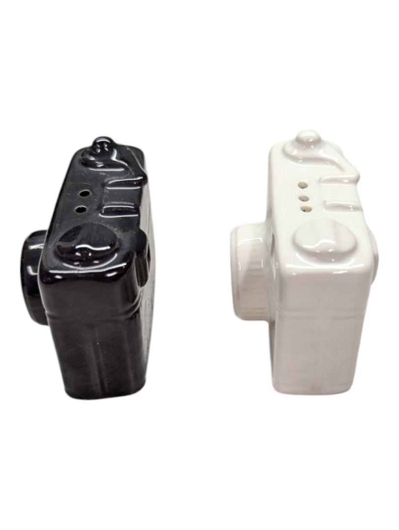 Camera salt and pepper shakers