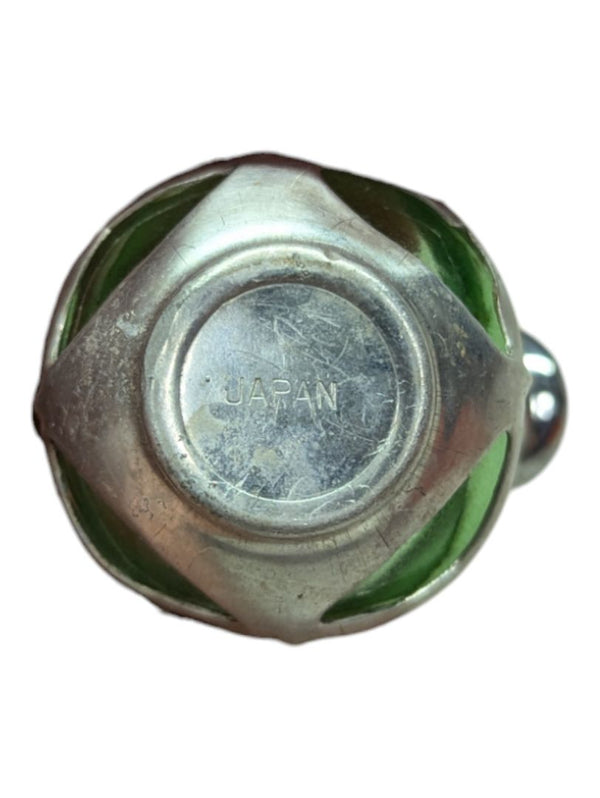 Green Glass Bottle salt and pepper shakers