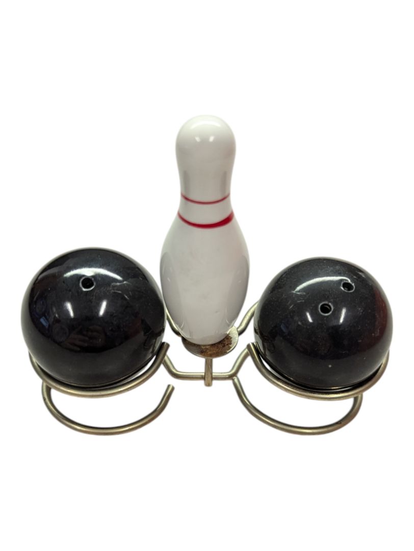 Bowling Ball and Pin salt and pepper shakers