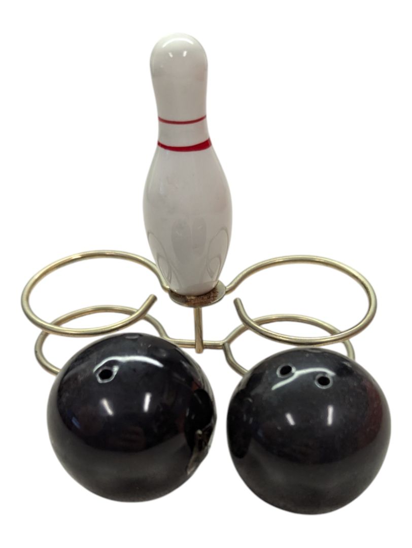 Bowling Ball and Pin salt and pepper shakers
