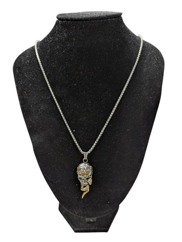 Snake and Skull Necklace