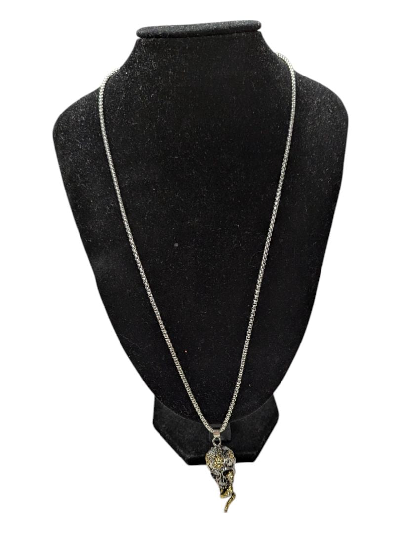Snake and Skull Necklace