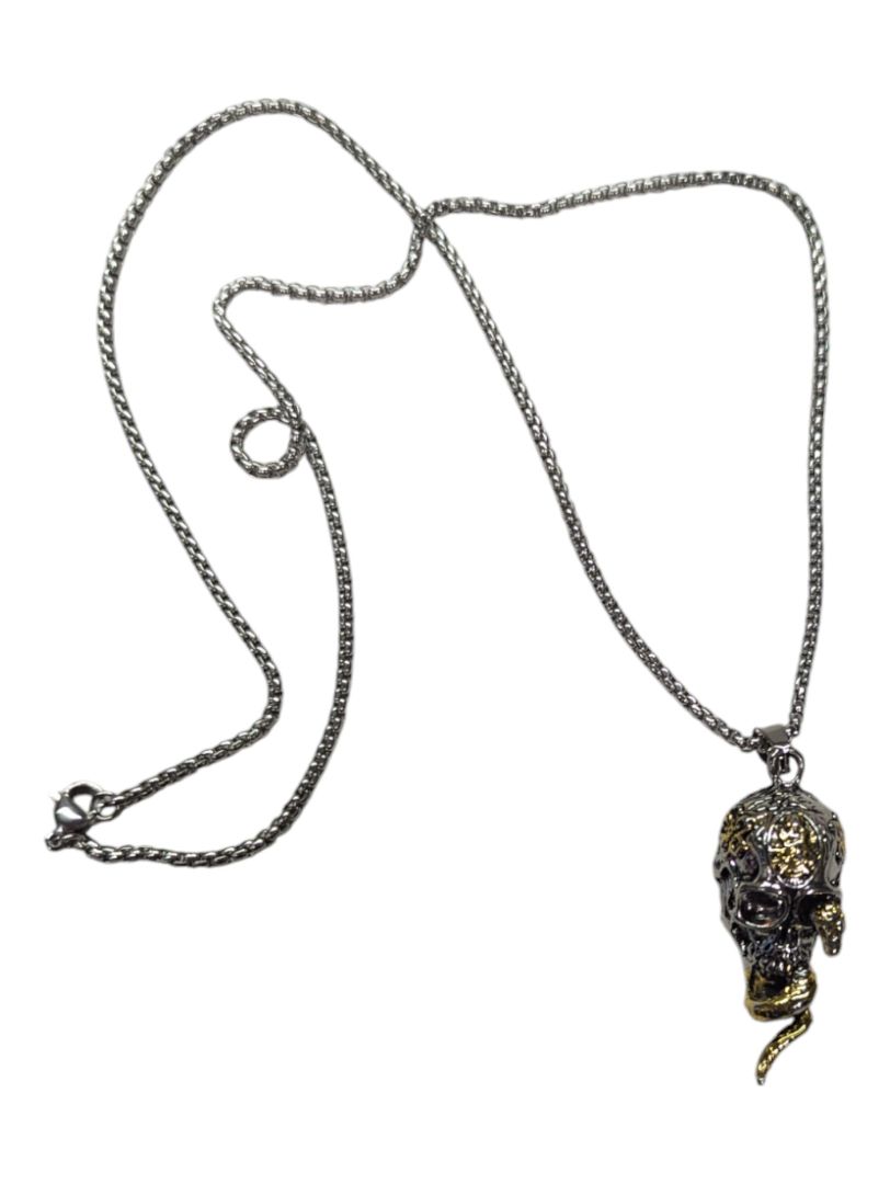 Snake and Skull Necklace