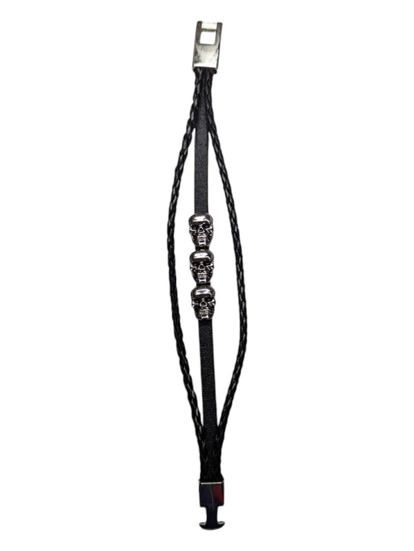 Leather Skull Bracelet