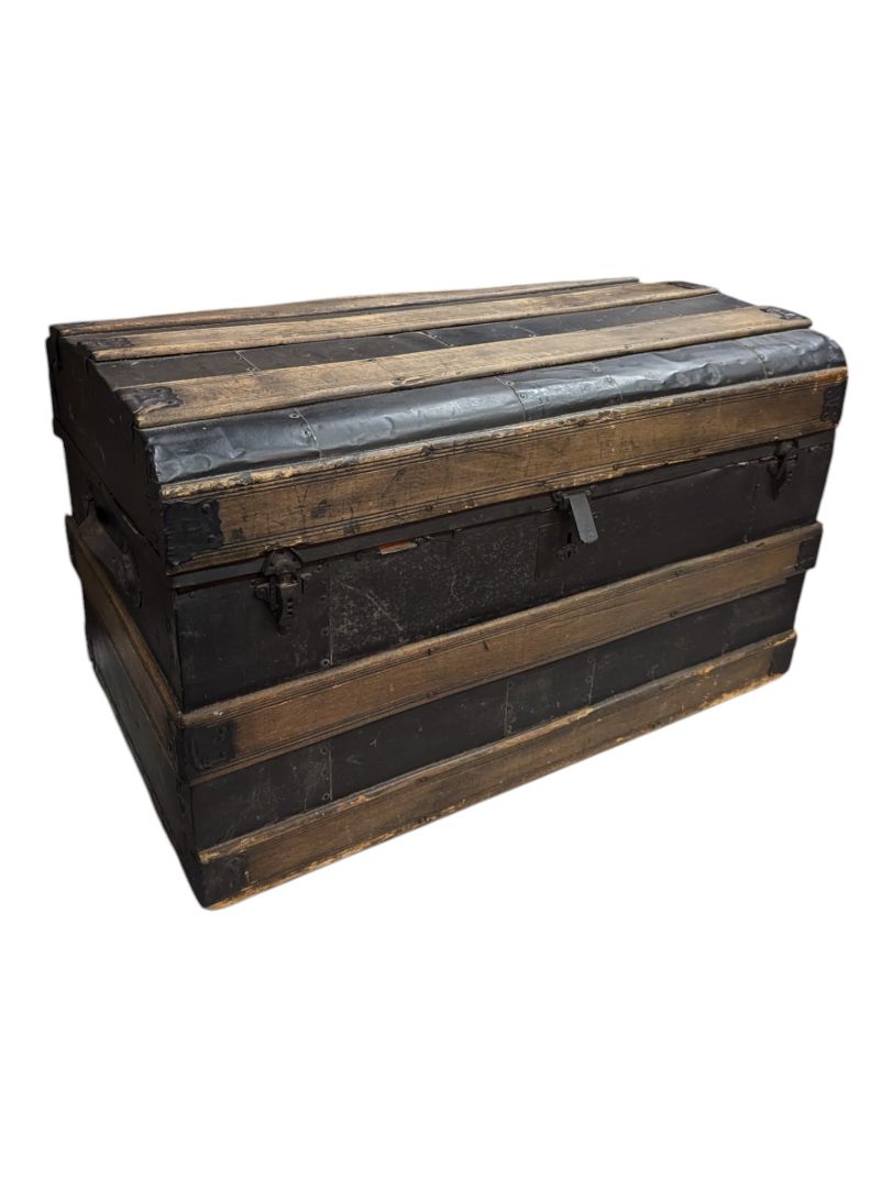 Antique Wooden Steam Trunk