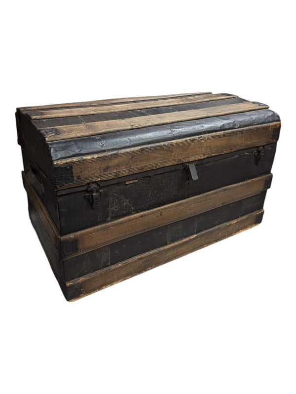 Antique Wooden Steam Trunk