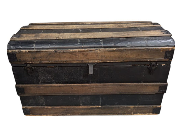 Antique Wooden Steam Trunk
