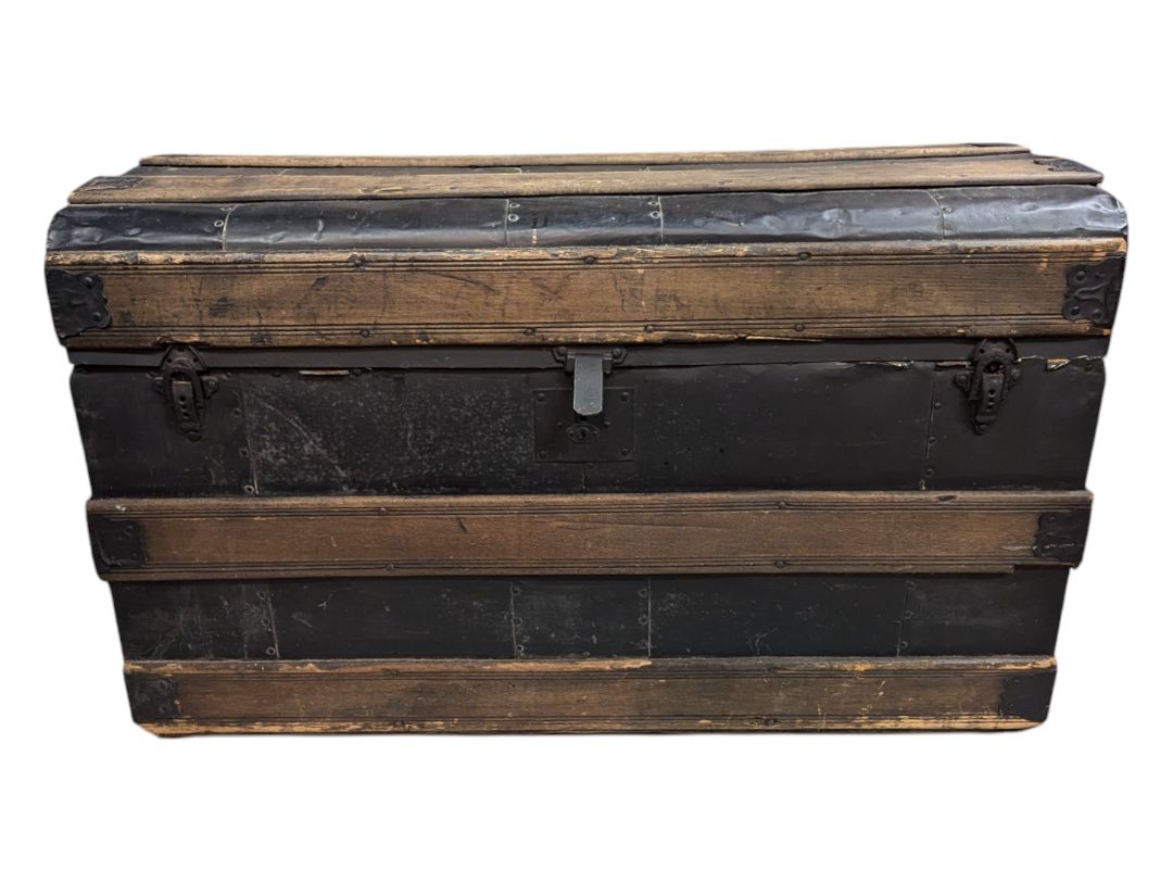 Antique Wooden Steam Trunk