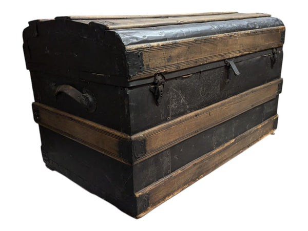Antique Wooden Steam Trunk
