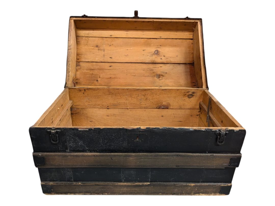 Antique Wooden Steam Trunk