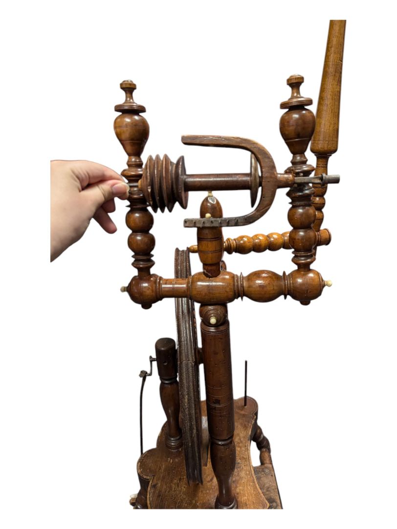 Antique Castle Style Spinning Wheel
