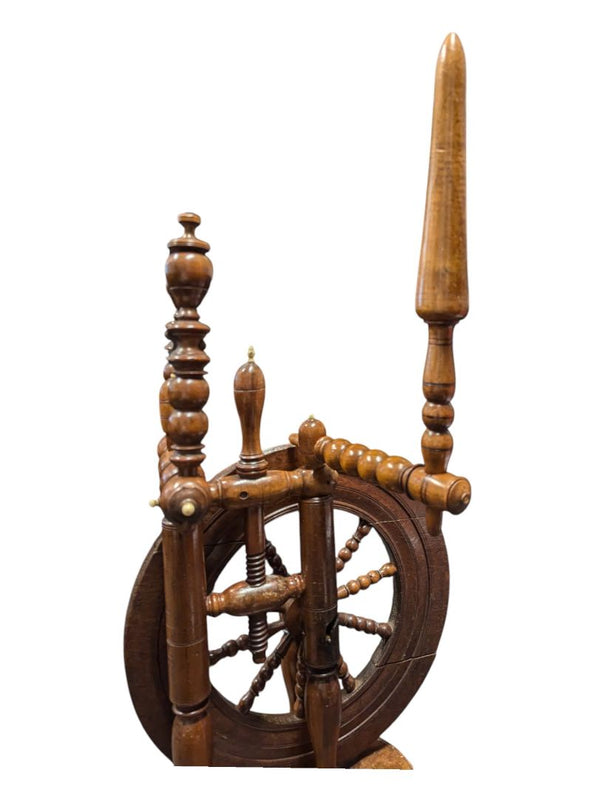 Antique Castle Style Spinning Wheel
