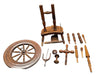 Antique Castle Style Spinning Wheel
