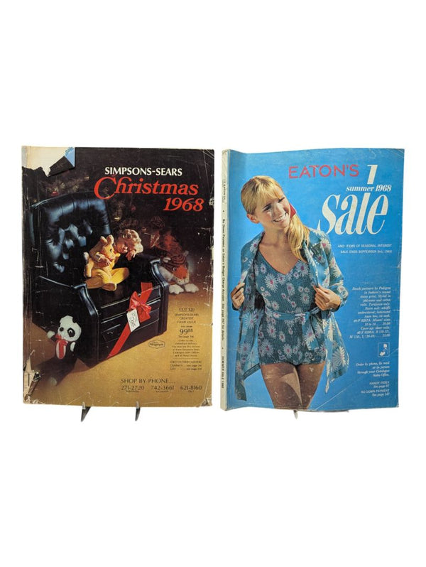 Pair of 1968 Eaton's and Sears Catalogues