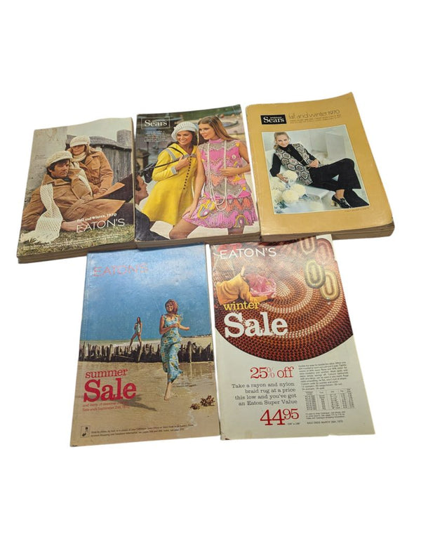 Lot of 1970 Eaton's and Sears Catalogues