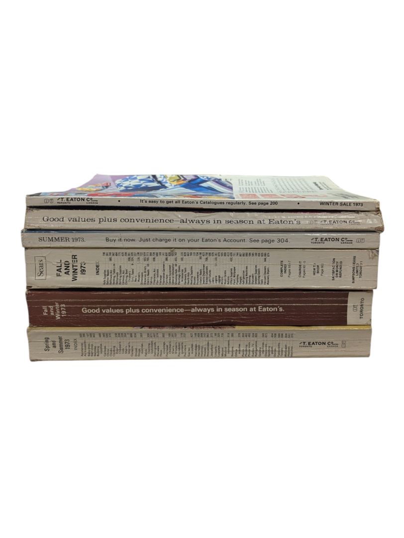 Lot of 1973 Eaton's and Sears Catalogues