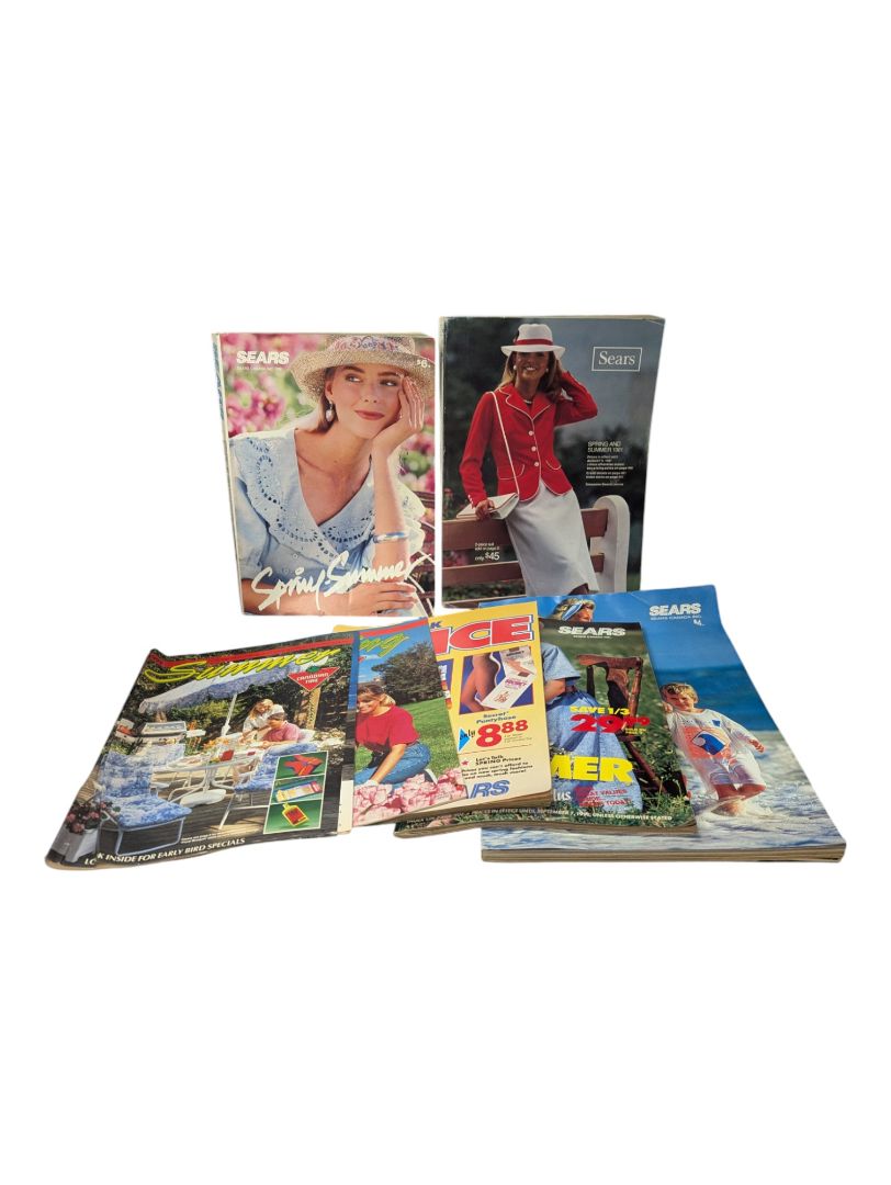 Lot of 80's and 90's Sears Catalogues