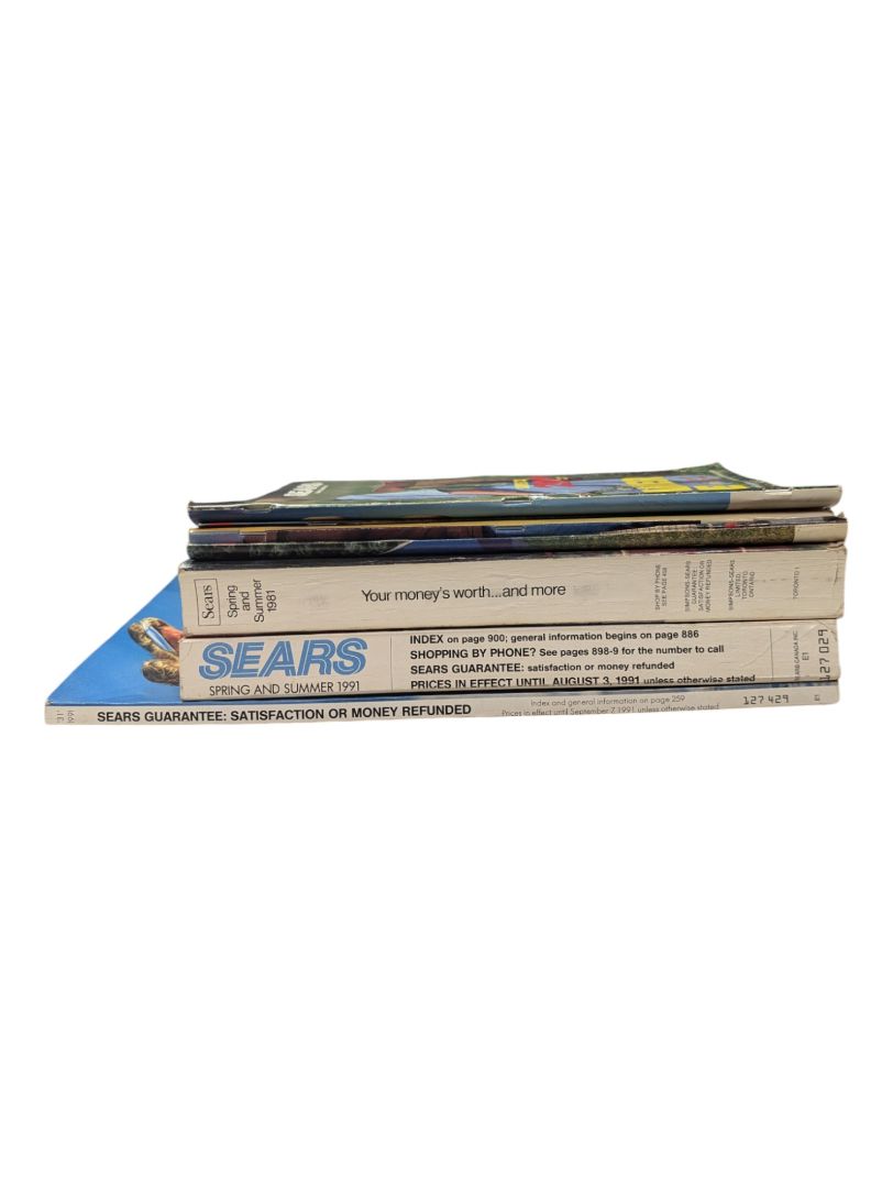 Lot of 80's and 90's Sears Catalogues