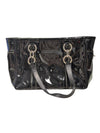 Coach Black Patent Leather Double Handle Bag