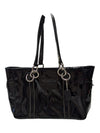 Coach Black Patent Leather Double Handle Bag