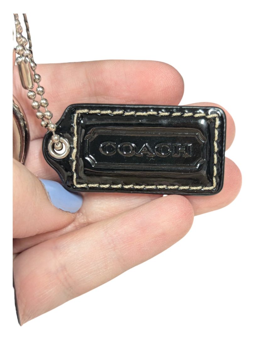 Coach Black Patent Leather Double Handle Bag