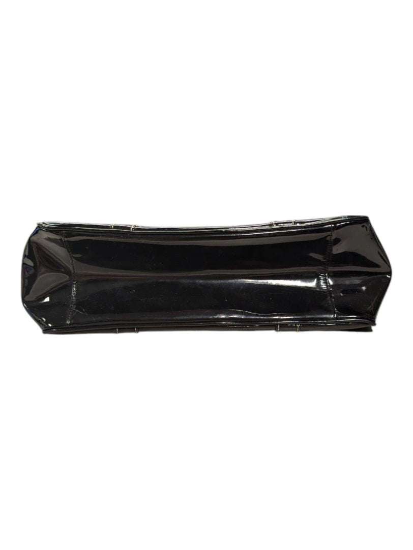 Coach Black Patent Leather Double Handle Bag
