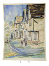 Watercolour Painting of a Village Street 12" x 16 (P)