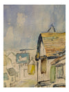 Watercolour Painting of a Village Street 12" x 16 (P)