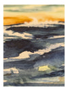 Watercolour Painting of a Ship on Stormy Seas 9" x 12" (P)