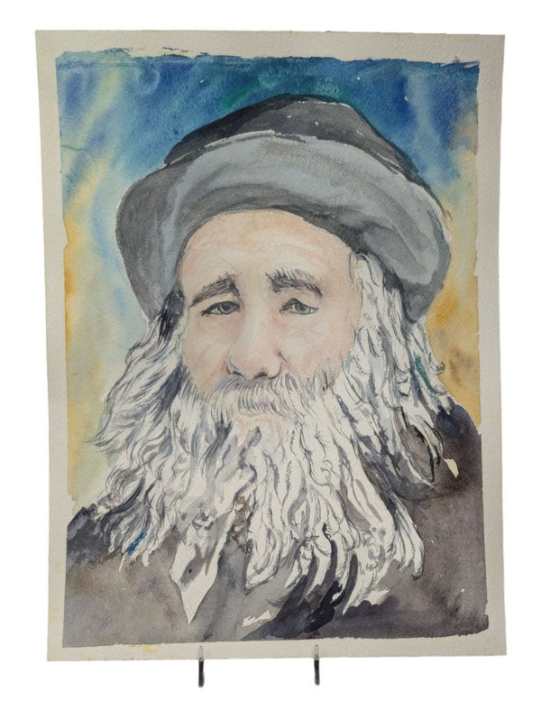Watercolour Painting of an Old Sailor 9" x 12" (P)