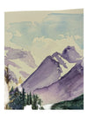 Watercolour Painting of Purple Mountains 9" x 12" (P)