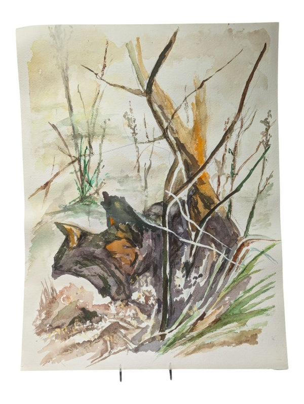 Watercolour Painting of Aging and Forests 12" x 16" (P)