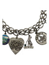 Silver Chain Charm Braclet