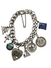 Silver Chain Charm Braclet