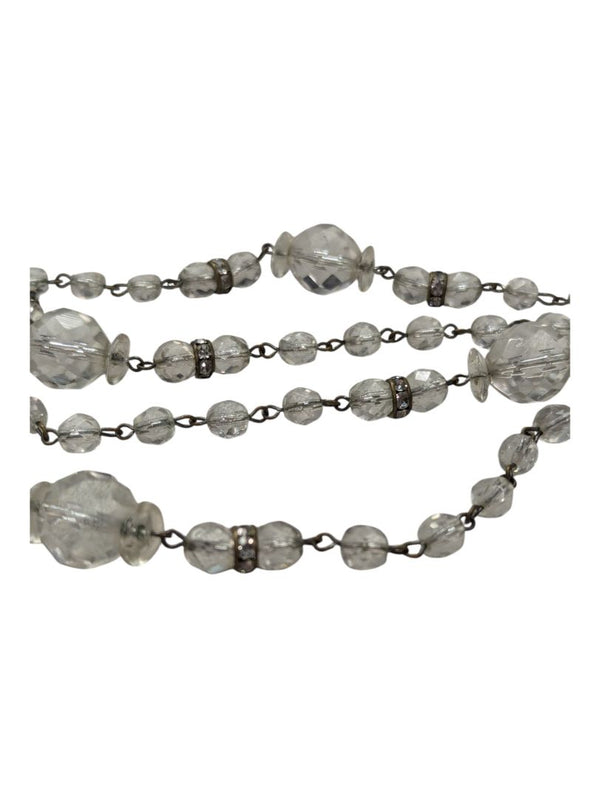Clear Glass Bead Necklace